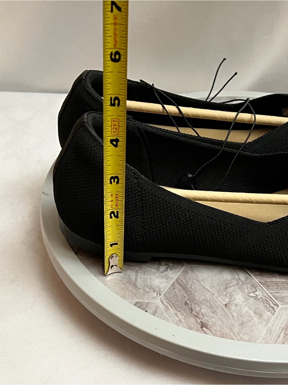 POP Adeline Black Knitted Flats Women’s Size 10M Memory Foam NWT - Picture 9 of 11